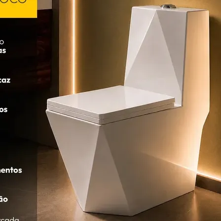 Vaso Sanitário Monobloco Vertex Completo Com Caixa Acoplada Privada Cerâmica Branca Cod: Alut020030 Alut By Avant