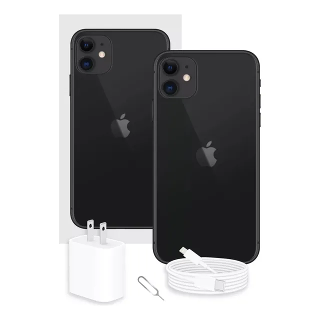 Apple iPhone 11 64 Gb Negro Con Caja Origina Grado A]