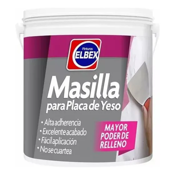 Masilla Para Placa De Yeso Elbex 6kg
