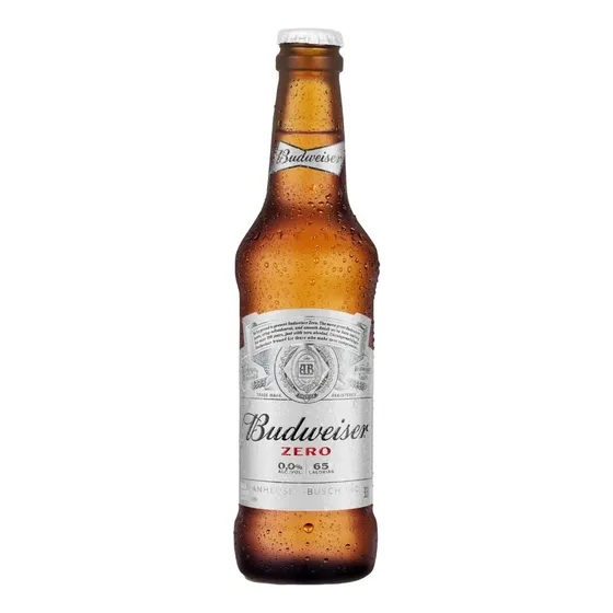Cerveja Budweiser Zero Álcool Loira 330 mL