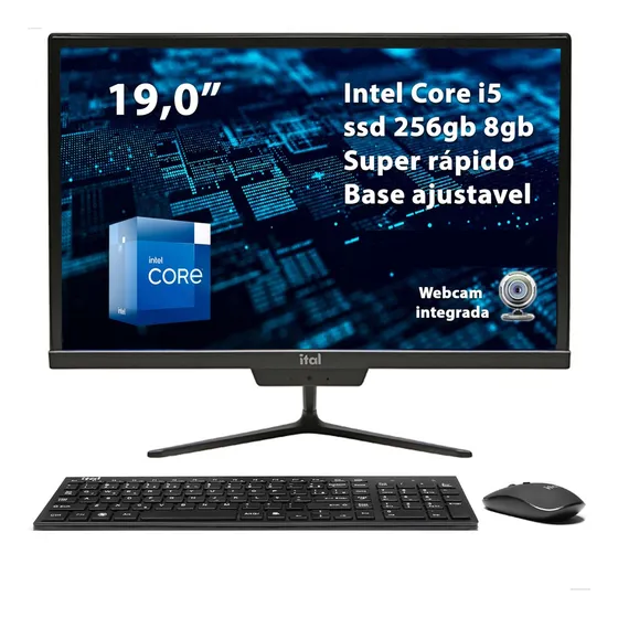 Computador All In One (k2) 19 Preto I5-3470 8gb Ssd 256gb