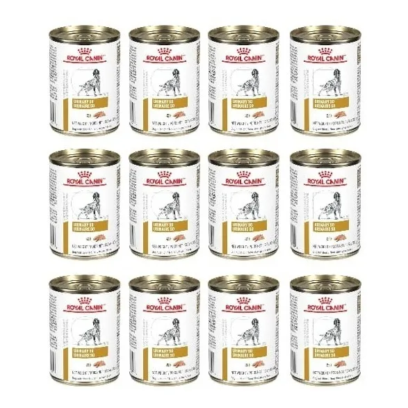 12 Pz Alimento Royal Canin Para Perro Urinary So Lata 385 G