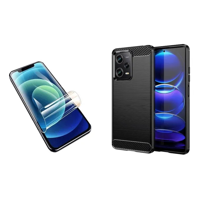 Funda Carbono + Hidrogel Compatible Con Pocophone X5 Pro 5g