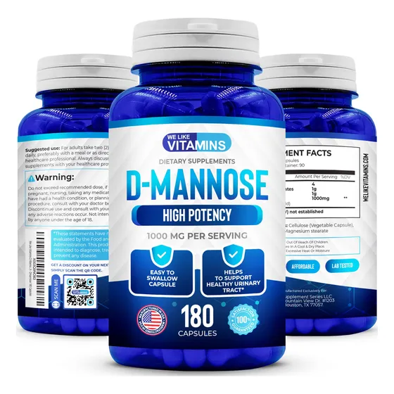 Suplemento We Like Vitaminas D-manosa 1000 Mg 180 Cápsulas