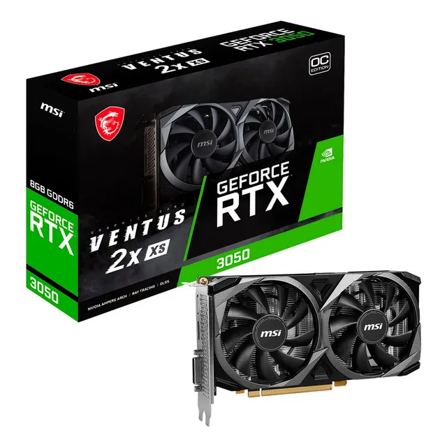 Tarjeta De Video Msi Geforce Rtx3050 Ventus 2x Xs 8gb Nnet
