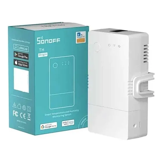 Interruptor Wifi Sonoff Th Origin 16a Para Sensores Sonoff