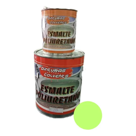 Pintura Esmalte Poliuretano Color Verde Limón