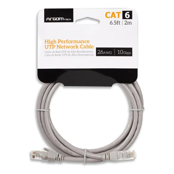 Cable De Red Utp Cat6 De 6,5 Pies 2 Metros Hasta 10gbps Rj45