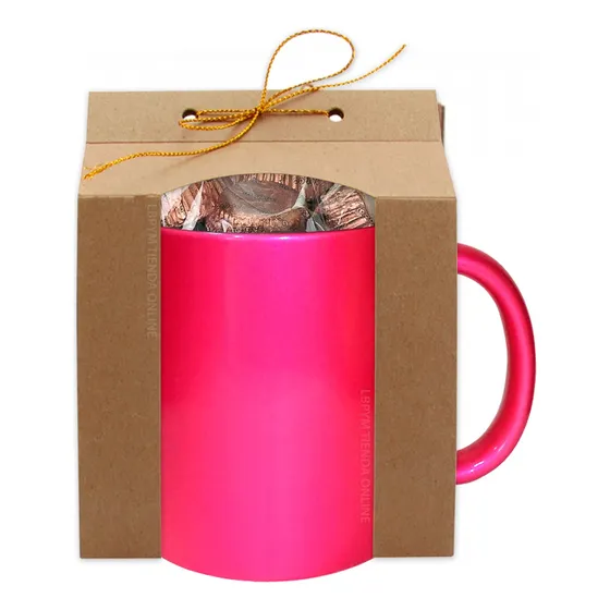 100 Caja Para Mug 11 Onz De Regalo En Cartón Reciclado
