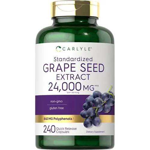 Suplemento De Extracto De Semilla De Uva Carlyle, 24 000 Mg,