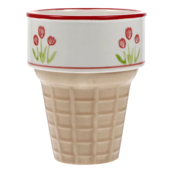 Waffles De Cerámica Para Helado En Forma De Cono De Azúcar