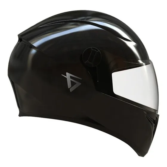 Casco Para Moto Vertigo V50 Monochrome Negro Mate Brillante
