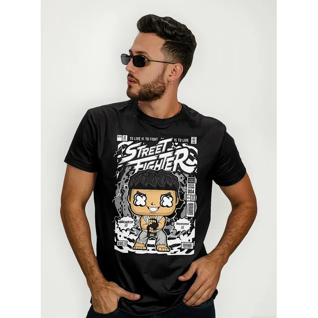 Remera Street Fighter Funko Ryu Arcade