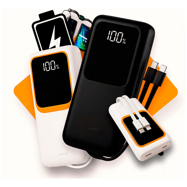 Power Bank 20.000mah Carregador Portátil Maxnova Carga Rápida Premium Com Display CompatĂv... Power Bank 20.000mah Carregador Portátil Maxnova Carga Rápida Premium Com Display CompatĂv...