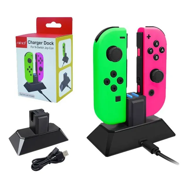 Estación De Carga Para Joycons Y Pro Controller De Nintendo 