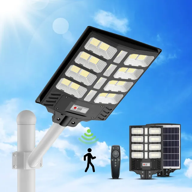 Luz Solar Calle Al Aire Libre Estacionamiento Sensor Energia