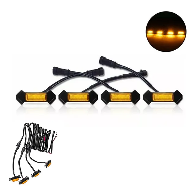 Kits 6 Luces De Parrilla Led Ámbar Para Coche,ick-up 16-19