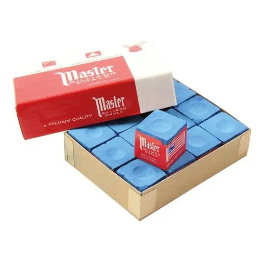 12 Tizas De Pool Master En Caja Para Taco De Pool - Frc