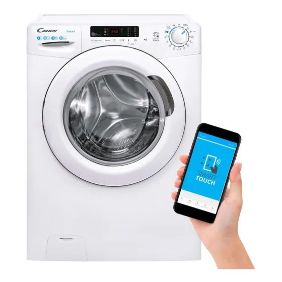 Lavarropas Carga Frontal Candy Cs41172de 7kg Smart Touch!!! Color Blanco