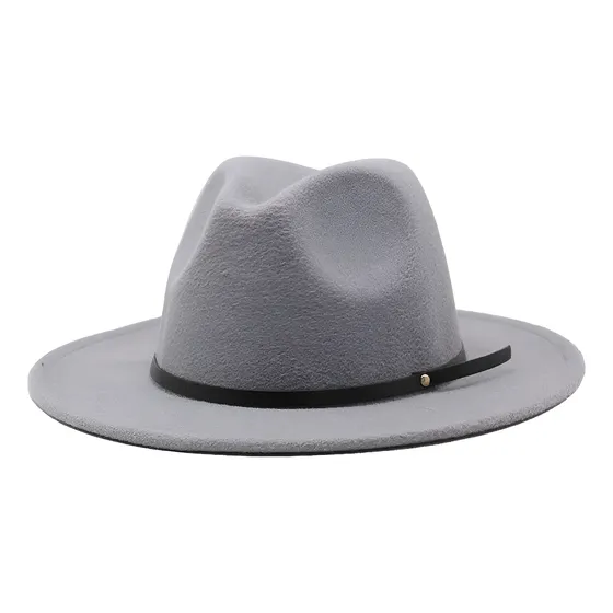 Sombrero De Fedora Elegante Unicolor Moda Tendencia Unisex 