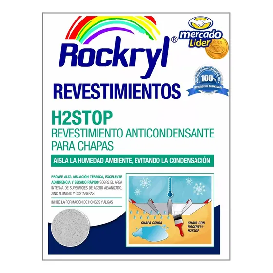 Pintura Anticondensante Techo Chapa 10 Lt Rockryl® Metal