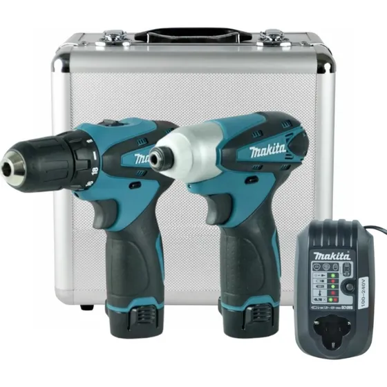 Kit Parafusadeira Furadeira 2 Bat. 127/220V 12v Lct204 Makita