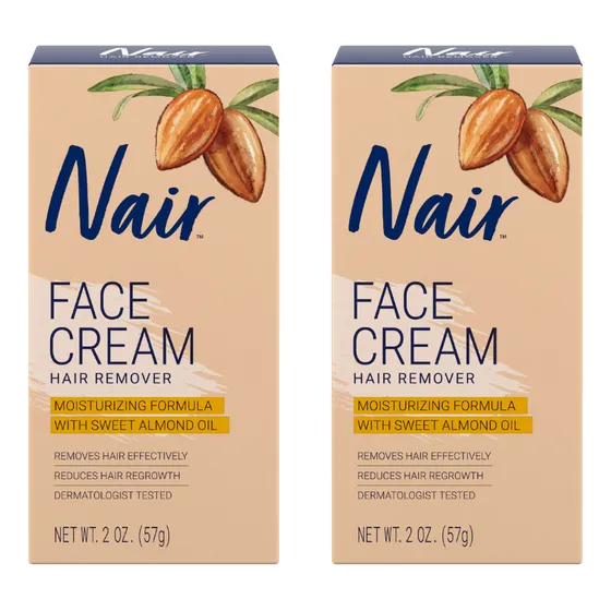 Combo X2 Nair Crema Hidratante Para Depilación Facial 57gr