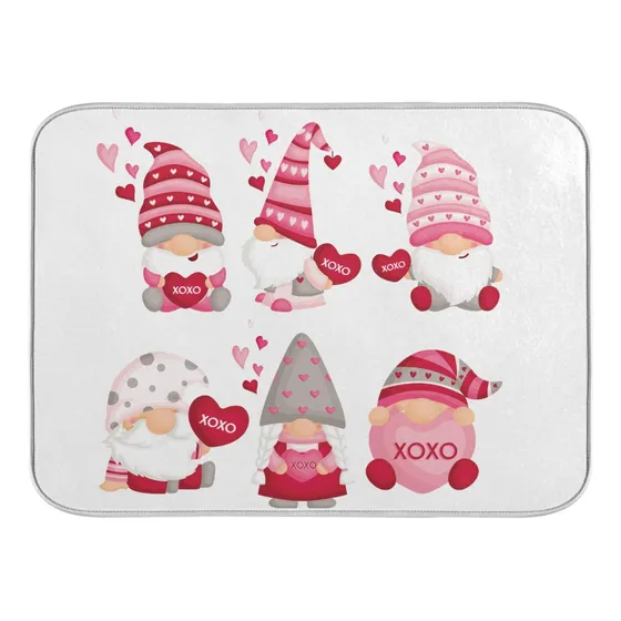 Alfombra Baño Absorbente Gnomo Rosa Para Suave Cubierta 16 X