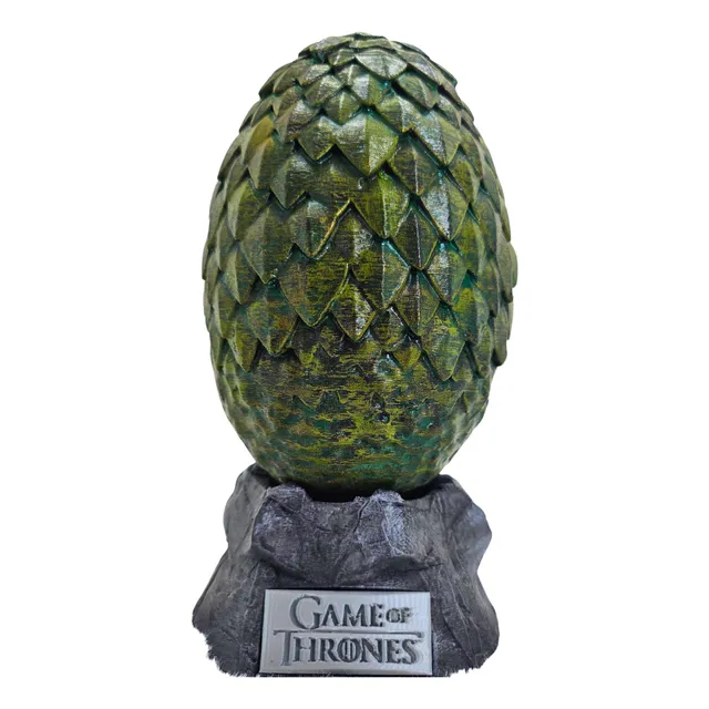 Ovo De Dragão House Of The Dragon Got 20cm Realista Com Base