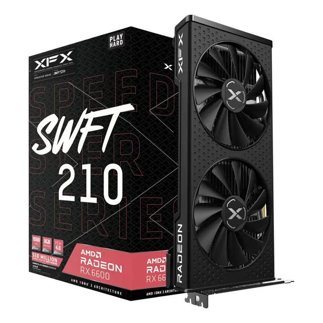 Tarjeta De Video Xfx Radeon Rx 6600 Swft 210 8gb De Gddr6