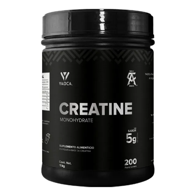 Creatina Monohidratada I Micronizada I Yaoca I 1 Kg I 200 Servicios I Sin Sabor I Alta Pureza