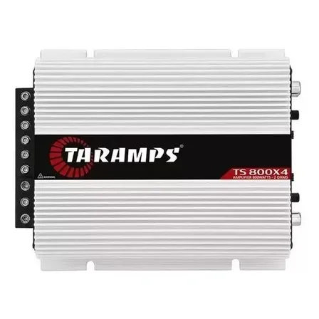 Modulo Taramps Ts 800 Rms Ts800x4 2 Ohms Amplificador 800w Entrada Rca E Fio T800 4 Canais Som Automotivo