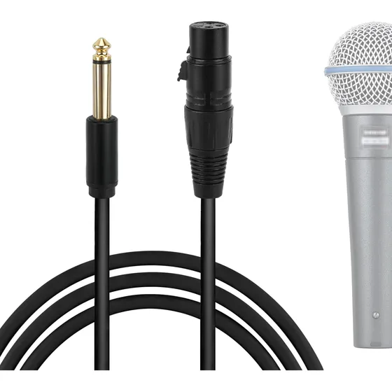 Cable Microfono Hembra Xlr 10 Pie 3 M Para Shure Mv7x Sm57