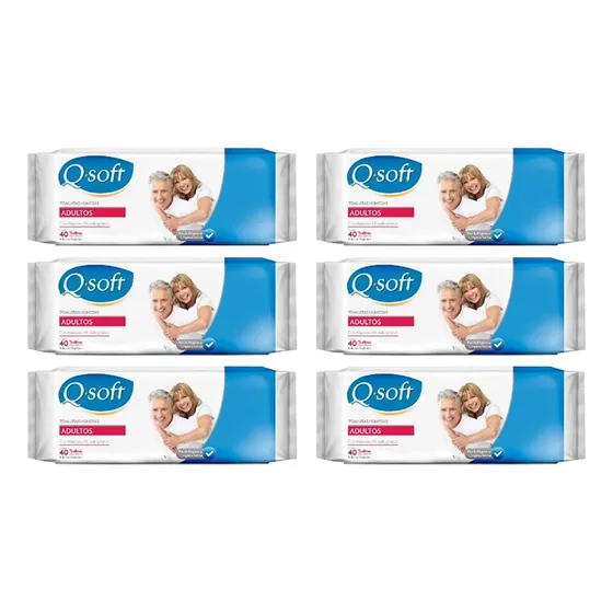 Toallas Húmedas Para Adulto Q-soft X40 (bulto X6)