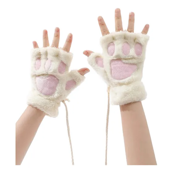 Guantes Mitones De Peluche, Patitas De Gato. Anime Cosplay