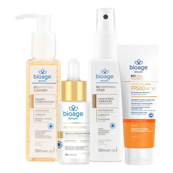 Rotina Skincare Clareadora Bioage