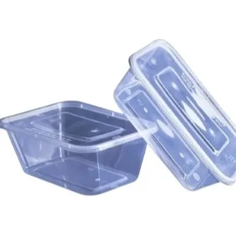 Envase Contenedor Plástico Transparente Para Comida