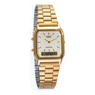Reloj Casio Retro Unisex Aq230 - Análogo Digital Original Color Del Fondo Barras Reloj Casio Retro Unisex Aq230 - Análogo Digital Original Color Del Fondo Barras