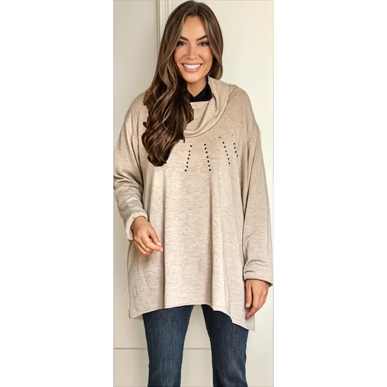 Chompa Beige  De Mujer . Talla Xl
