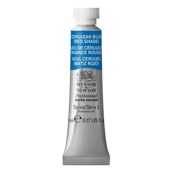 Tinta Aquarela W & N Profissional Tubería, 5 ml, color azul cerúleo
