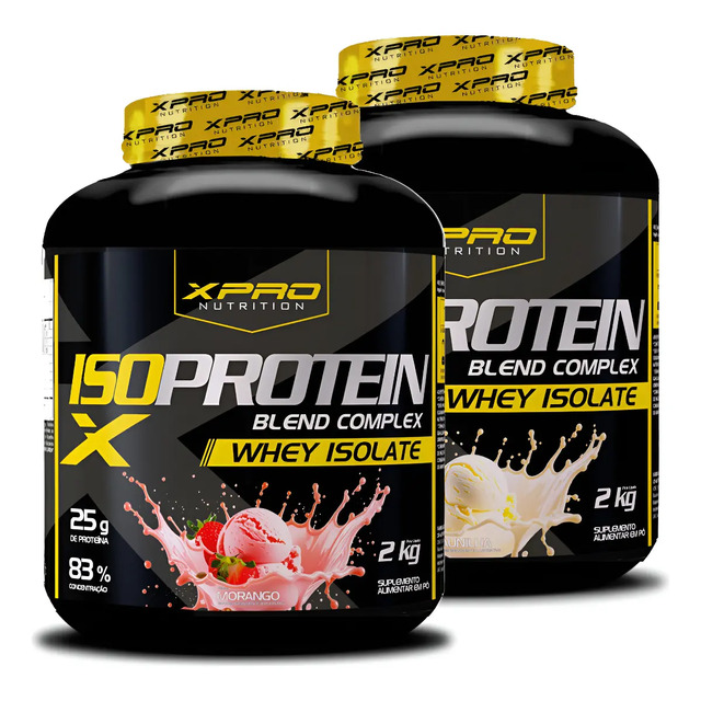 Kit 2x Whey Iso Protein Complex Blend 2kg  Xpro Nutrition