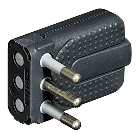 Enchufe Macho 2p+t 10a Corner Gris Bticino