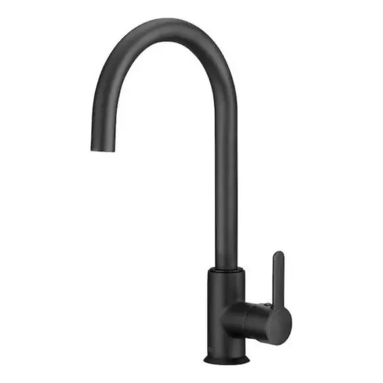 Grifería De Lujo Agua Fría Y Caliente Negra Fregadero