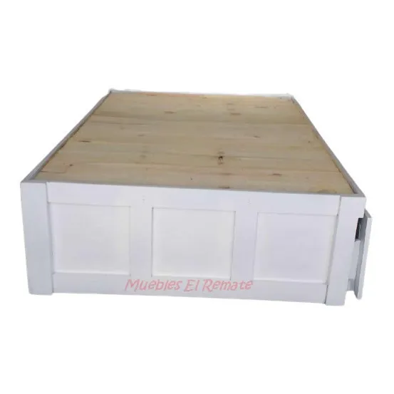 Cama Base Canguro Blanca Matrimonial/individu Venta Solo Mty
