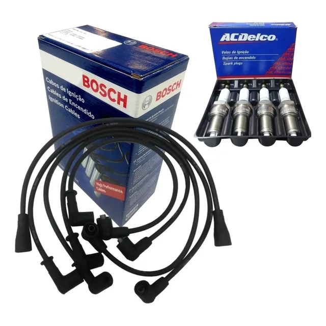 Kit Cables Y Bujias P/ Fiat Duna Uno 147 Motor 1.4 1.6 Tipo