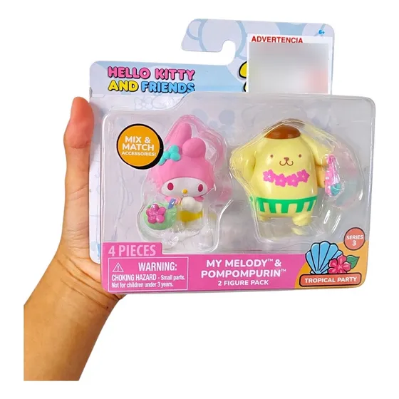 Muñeca Pack 2 Figuras Sanrio/hello Kitty Friends Jazwares