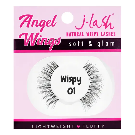 Pestañas Angel Wings Wispy J Lash Color 01 Espesor 1 Mm Largo 2 Mm Tipo De Curvatura C