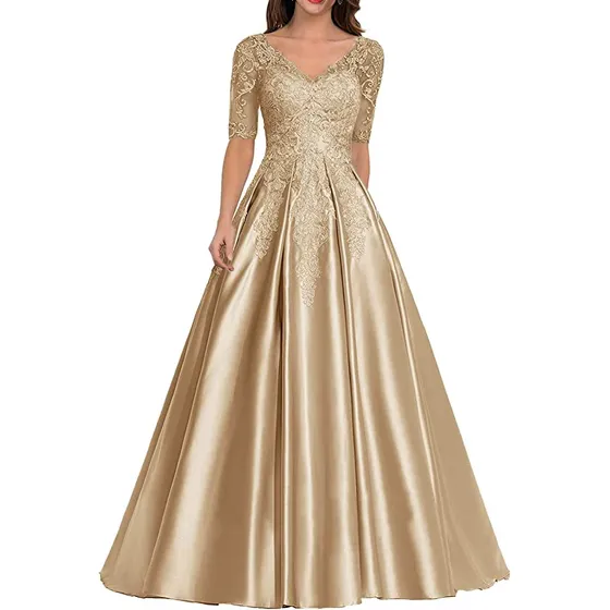 Vestido Dama Largo Elegante