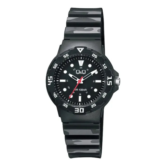 Reloj Q&q Para Hombre V07a-010vy | Negro