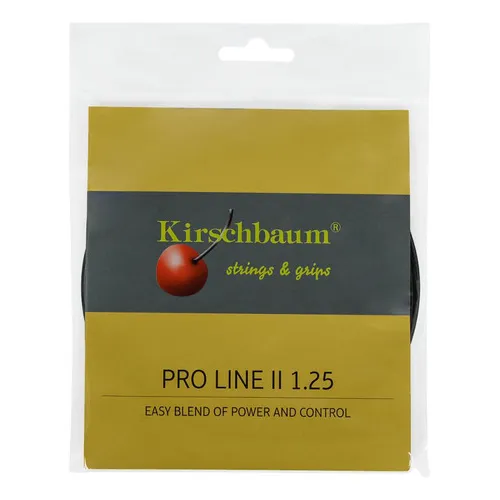 Corda Kirschbaum Pro Line 2, 17 litros, 1,25 mm, set individual, color negro